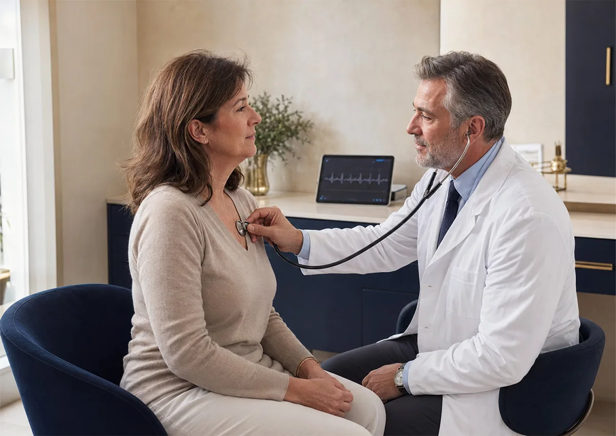 Kardiološki pregled i razgovor sa pacijentom u Global Wellbeing Centru