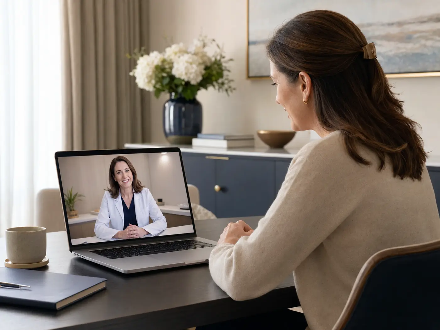 Online konsultacija pacijentkinje sa lekarom Global Wellbeing Centra